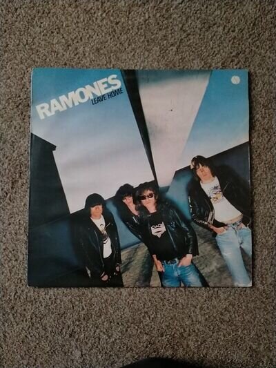 The Ramones Leave Home LP 1977 UK 1Y/2Y Sire Reissue 9103 254 Vinyl is Excellent