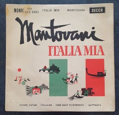 MANTOVANI - Italia Mia - Vinyl 45rpm EP - EX/EX