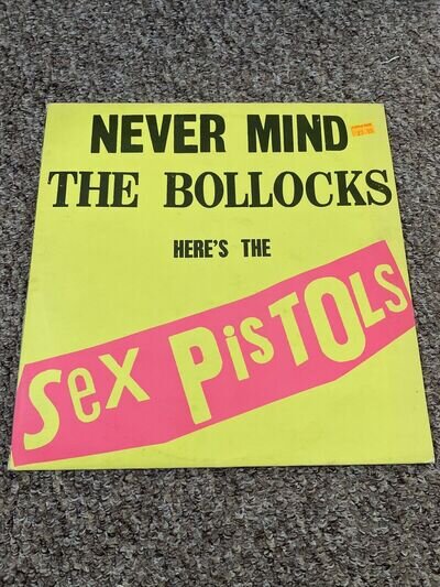 Never Mind The Bollocks Here's The Sex Pistols LP 1977 Virgin A7/B6 Vinyl