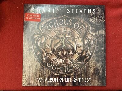 SHAKIN STEVENS ECHOES OF OUR TIMES ULTRA RARE RSD 2018 RED MINT VINYL LP ONEPLAY