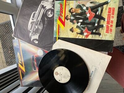 ZZ TOP RARE NM&UNP PAIR VINYLS LP/12” ELIMINATOR LP 1984 + NM 12" SHARPDRESSMAN