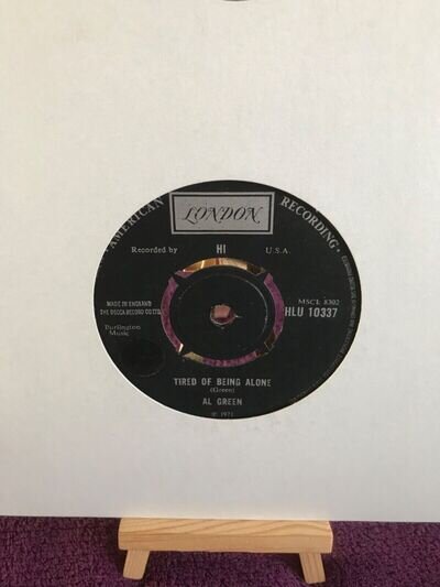 AL GREEN, TIRED OF BEING ALONE ,7" VINYL ,FREE P&P