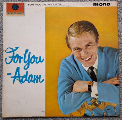 * Adam Faith - For You - 12" VINYL LP ALBUM PMC 1213 YELLOW PARLAPHONE LABEL VG+