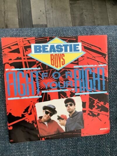 BEASTIE BOYS Fight For Your Right To Party 1987 UK 7" single 45 Def Jam. VG+