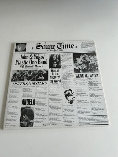 JOHN LENNON & YOKO PLASTIC ONO BAND Some Time In New York City 1972 Double UK LP