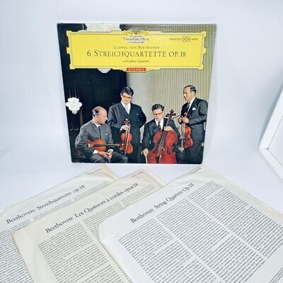 SLPM 138 531/33 RED STEREO Beethoven 6 Streichquartette Amadeus Op.18 3 LP NM/EX