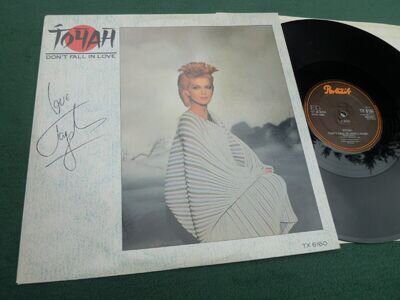 Rare SIGNED Demo 12"EP - TOYAH 'Don't Fall In Love' nm vinyl robert fripp