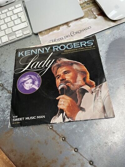 Kenny Rogers - Lady/Sweet Music Man 1980 7" single with PS