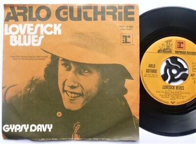 Arlo Guthrie Lovesick Blues 7" Reprise REP14263 EX/VG 1973 German pressing in pi