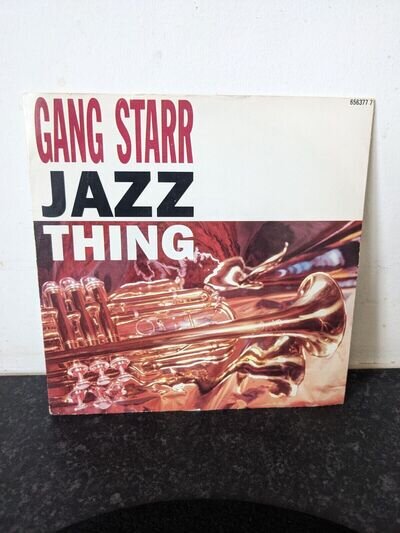 Gang Starr – Jazz Thing – UK 1990 original Vinyl 45