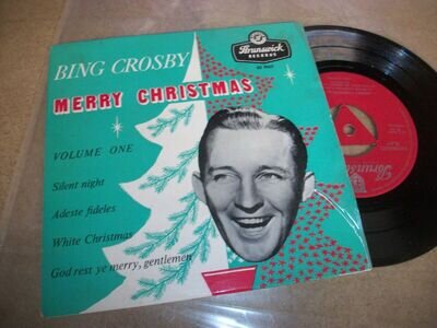 BING CROSBY- MERRY CHRISTMAS EP VINYL 7" 45RPM PS