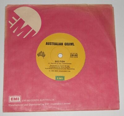 Australian Crawl Things Don't Seem Crowded House 7" Aussie 1981 Import EMI 482