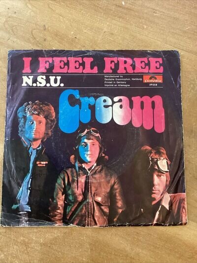 Cream I Feel Free 7” Vinyl Single Germany, Jukebox