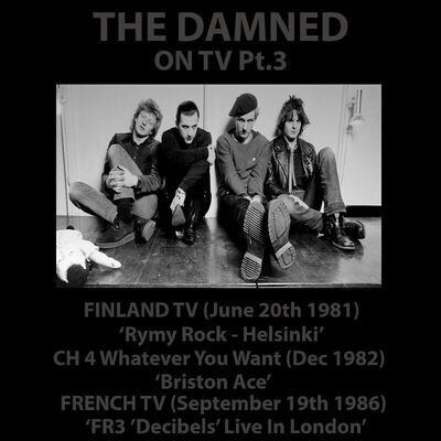 The Damned - On TV Pt. 3 Finland/London 10" Black Vinyl.