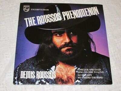 Demis Roussos-Roussos Phenomenon-7in EP vinyl record-2 tracks/sides-Pic sleeve.