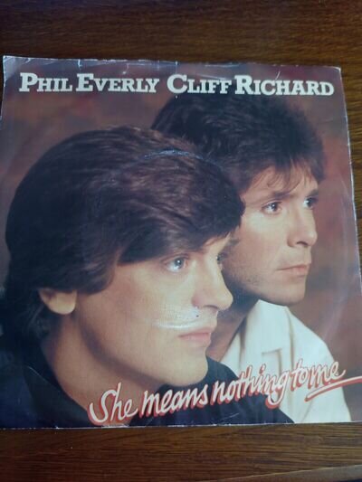 Phil Everly / Cliff Richard-She Means Nothing To Me 7” Picture Sleeve Vinyl Sing