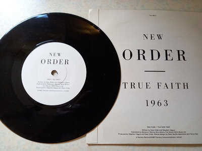 New Order True Faith 7 Inch Single Vinyl Record Fac 183/7 1983 Factory...