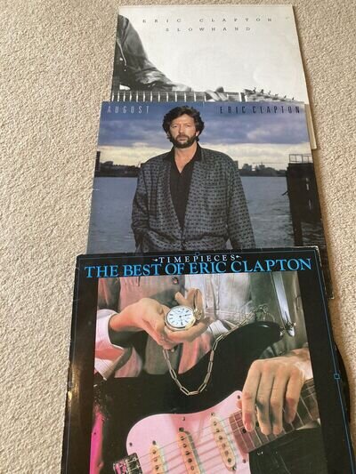 Eric Clapton Lp Joblot- August/slowhand/timepieces. All Original Presses. Decent