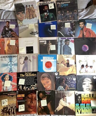 Job Lot 28 x 60's Funk Soul 12" Vinyl LP's Motown Marvin Gaye Supremes Damita Jo