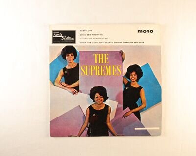 THE SUPREMES - THE SUPREMES' HITS - 1965 UK VINYL MONO 7 45 RPM EP - VG/VG+