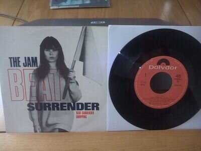 The Jam - Beat Surrender 7" vinyl. Portuguese pressing.