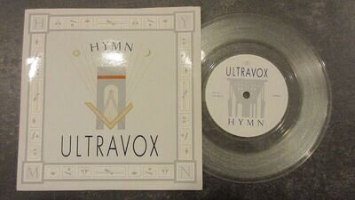 Ultravox Hymn 7" 1982 **EX/NEAR MINT**CLEAR VINYL**