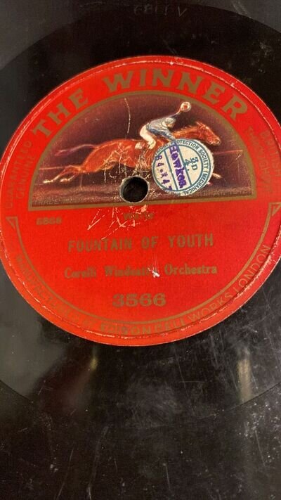 Rare 78rpm record, V, CORELLI WINDEATTH ORCH : Fountain Of Youth , Winner 3566