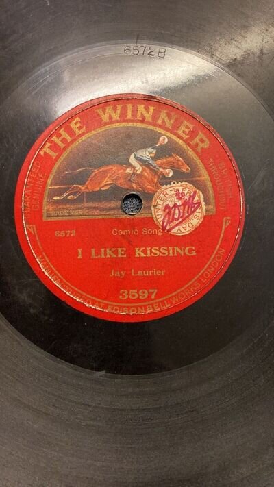 Rare 78rpm record, G+, JAY LAURIER : I Like Kissing , The Winner 3597