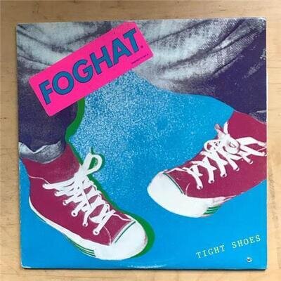 FOGHAT TIGHT SHOES LP COVER DRILLED 1980 - only light use CANADIAN