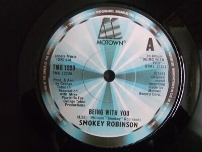 SMOKEY ROBINSON BEING WITH YOU 1981 7" TMG 1223