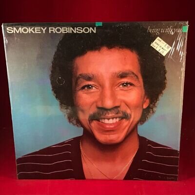 SMOKEY ROBINSON Being With You 1981 USA vinyl Motown solo LP + INNER original