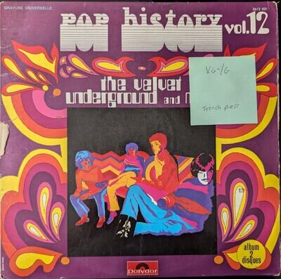 The Velvet Underground & Nico Pop History Vol 12 Vinyl Record VG-/G 2612021 1972