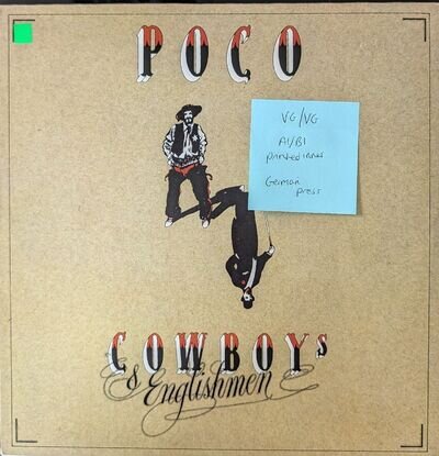 Poco Cowboys & Englishmen Vinyl Record VG/VG MCA5288 1982 1st Press