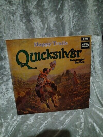 QUICKSILVER MESSENGER SERVICE Happy Trails UK LP 1971 Capitol Red Labels EX/EX