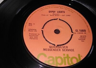 Quicksilver Messenger Service: Gypsy Lights NEW OLD STOCK Vinyl 45 Single MINT.