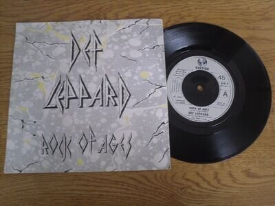 DEF LEPPARD 7" SINGLE'S P/S * ROCK OF AGES / ACTION! NOT WORDS *