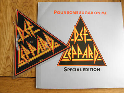 DEF LEPPARD ~ POUR SOME SUGAR ON ME SPECIAL EDITION RARE 5" VINYL SINGLE