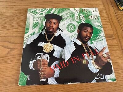 ERIC B & RAKIM PAID IN FULL ORIGINAL 1987 UK PRESS 12" LP VINYL RECORD EX