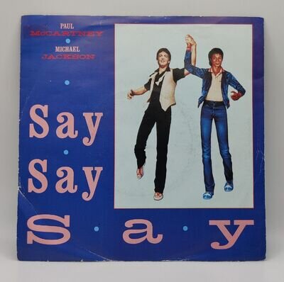 Paul McCartney And Michael Jackson – Say Say Say 7" Vinyl Synth Pop Single R6062