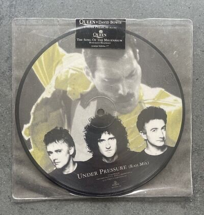 Queen & David Bowie Under Pressure 7'' Picture Disc Vinyl Record Sealed Ltd Ed