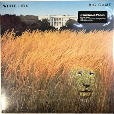 White Lion – Big Game LP Album vinyl record 2024 reissue black on Music on Vinyl