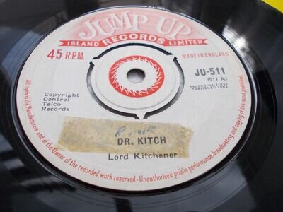 LORD KITCHENER - DR. KITCH 7'' VINYL 1963 JUMP UP LISTEN