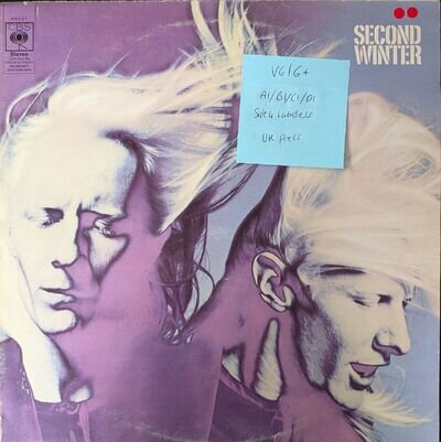 Johnny Winter Second Winter Vinyl Record CBS66231 1969 1st Press