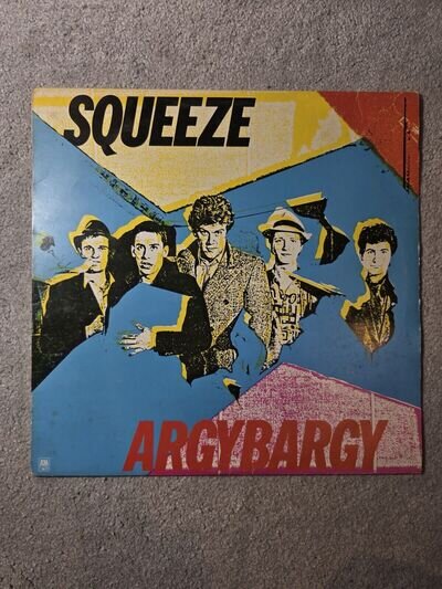 SQUEEZE : Argybargy : Vinyl LP + Inner Sleeve uk A&M 1980