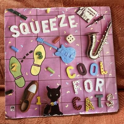 SQUEEZE Cool For Cats / Model 45rpm Single 7" Vinyl Record P/S (1979)