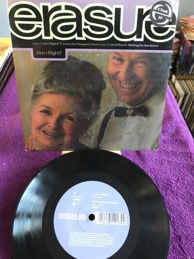 ERASURE, 4 TRACK EP, AM I RIGHT? ,7" VINYL