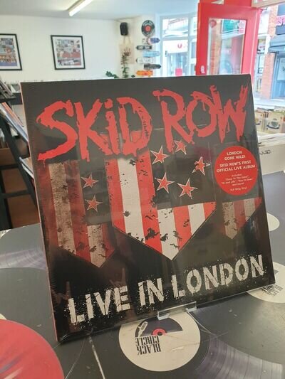 SKID ROW - LIVE IN LONDON LTD BLACK VINYL 2LP MINT/SEALED