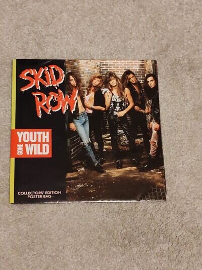 Skid Row - Youth Gone Wild - 7" Vinyl + Poster Bag. Ex +