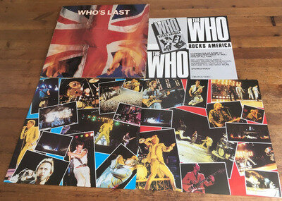 THE WHO - WHO'S LAST. 1984 Double Vinyl LP. Original Flyer. VG+/VG+/VG+ Offers?