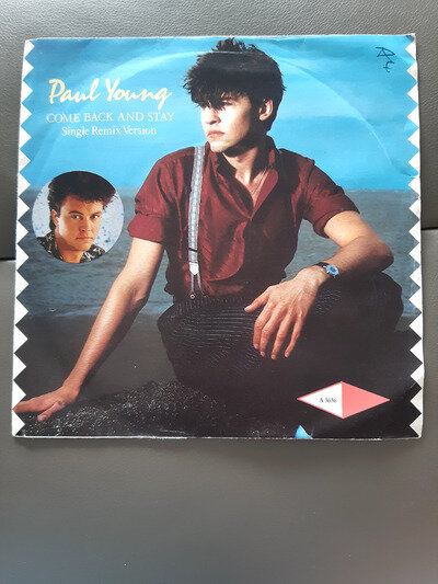 PAUL YOUNG - COME BACK & STAY (SINGLE REMIX VERSION) 7" VINYL SINGLE 1983 A3636